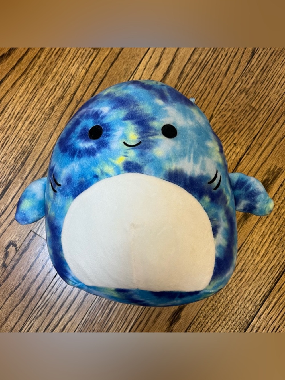 Squishmallow Kellytoy Plush Sealife Squad Luther Tie Dye Shark 7" Stuffed Animal